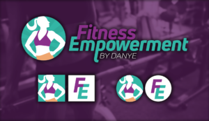 The New Fitness Empowerment Logo with Social Media Icons
